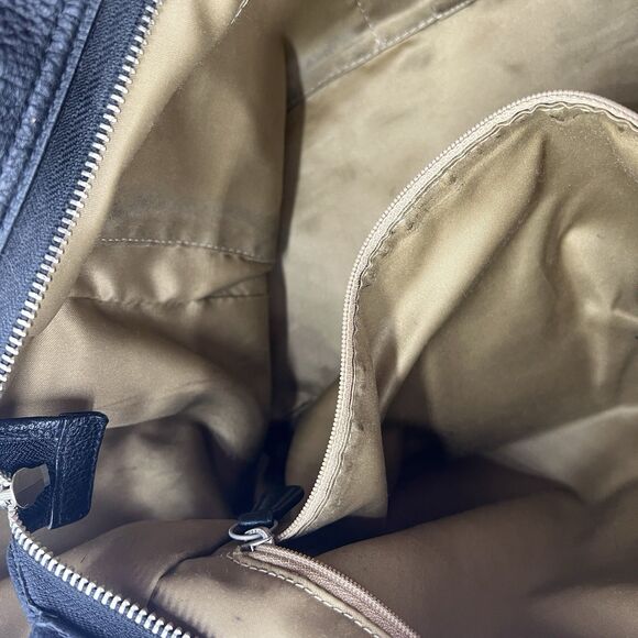 Coach Vintage Black/Brown Leather Large Shoulder Bag Tote Park Carrie Colorblock - Picture 9 of 11